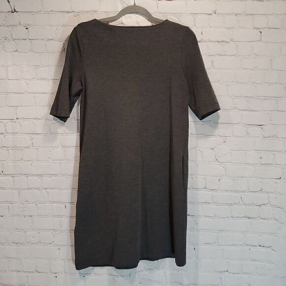 Adrienne Vittadini gray sheath dress with pockets size 6 - Picture 7 of 9